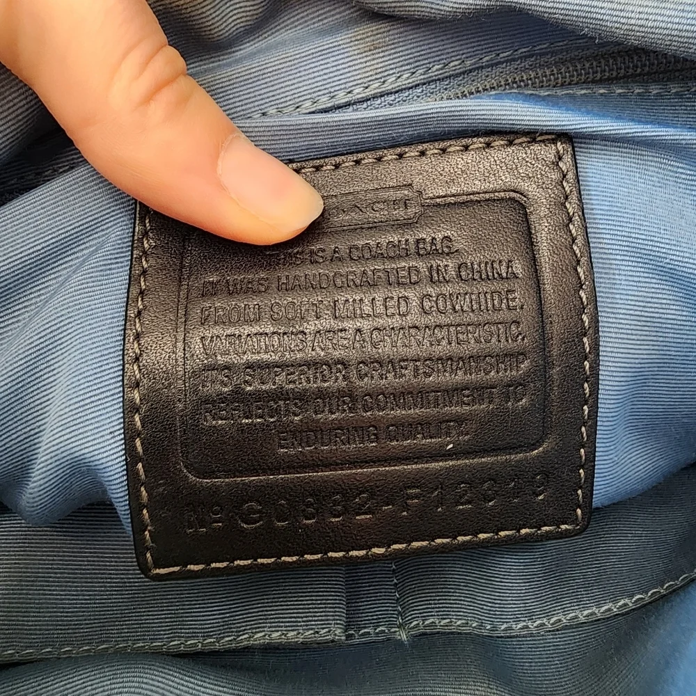 Coach Black Leather Crossbody Bag